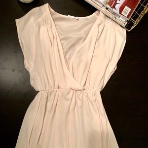 LUSH: EMPIRE WAIST POWDER PINK DRESS